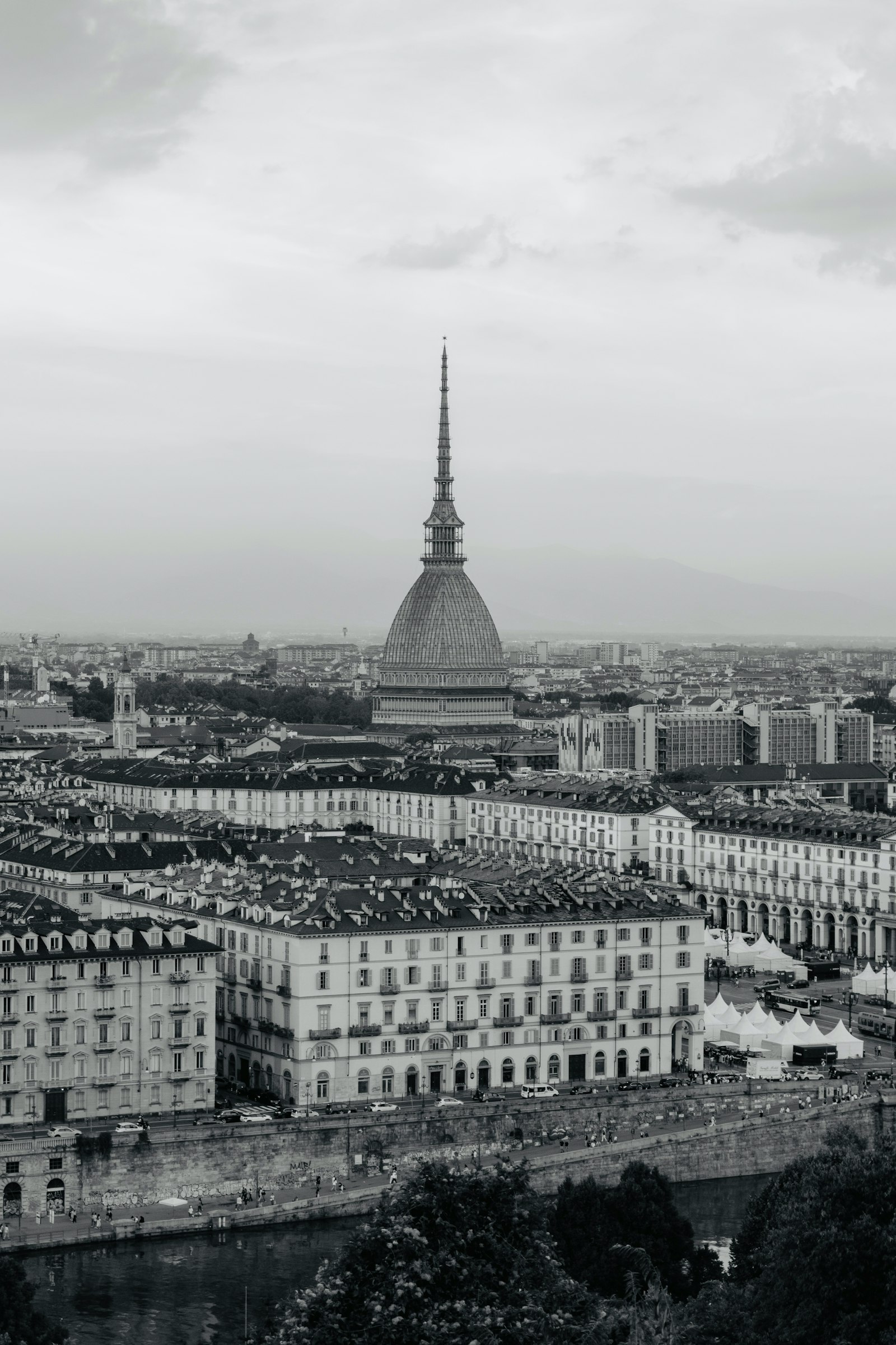 Panorama di Torino con la Mole Antonelliana